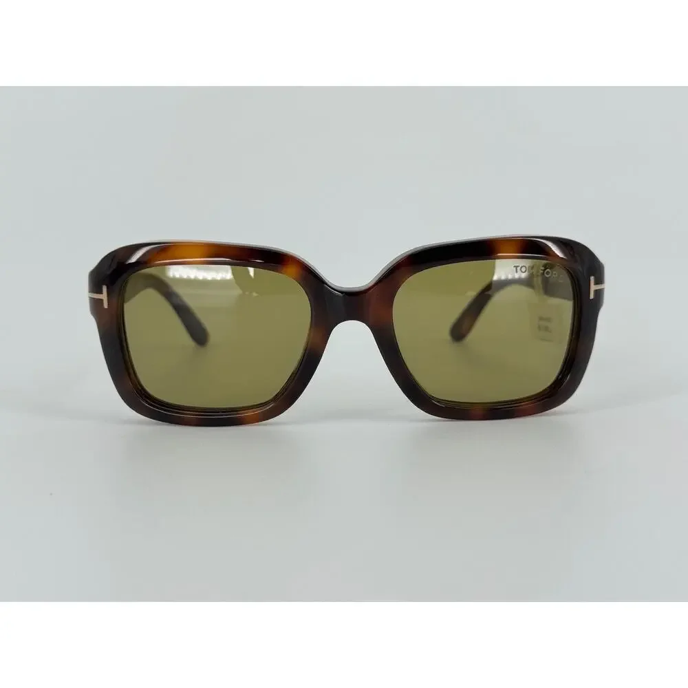 Tom Ford Natalia-02 FT1283 53N Women’s Sunglasses Blonde Havana Green 52mm New